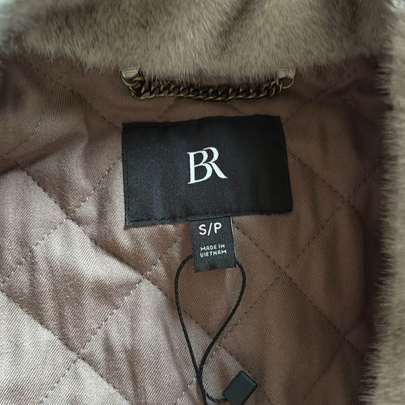 Banana Republic faux fur long coat - Picture 2 of 8